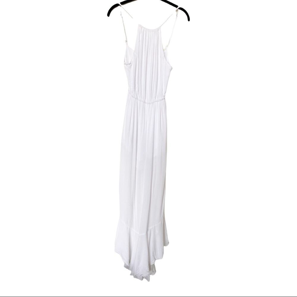Honey Belle Ruffle Hem Open Back Jumpsuit Size Small